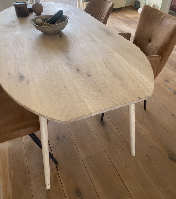 Image 1 of van Dam Table de salle à manger Chêne Danish oval incl legs