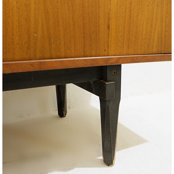 Image 1 of Mid-century wooden sliding doors sideboard, Italy 1960s