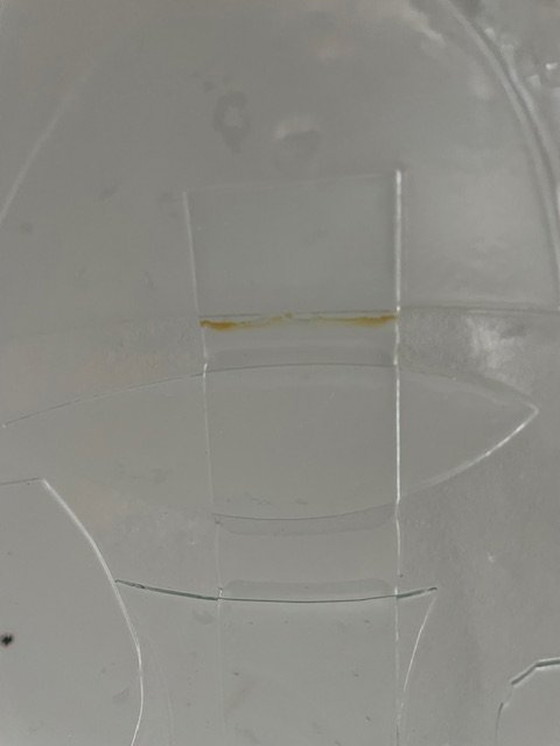 Image 1 of Glass Bowl With Minimalist Geometric Patterns