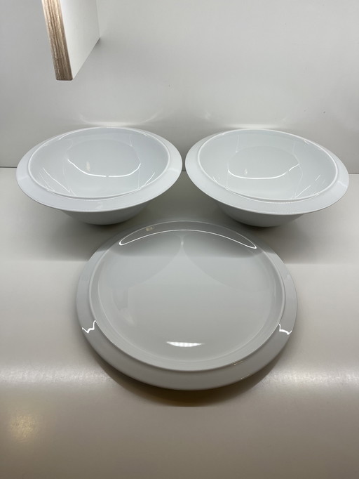 Achille Castiglioni Alessi Bavero Tendenste Porcelain Tableware