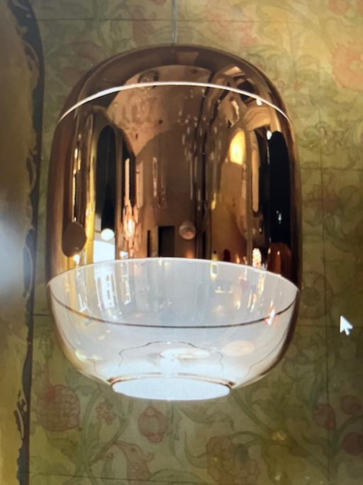 2x Prandina lamps – hanglampen, Bronze, Glass, Modern