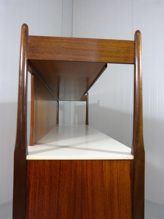 Image 1 of German workshops Teak highboard, 1960's