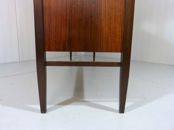 Image 1 of German workshops Teak highboard, 1960's