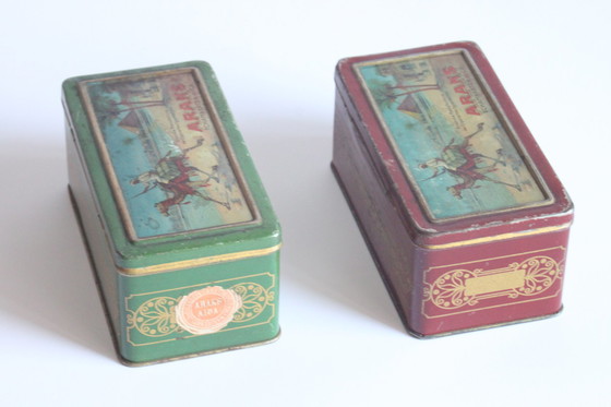 Image 1 of Antique Tchamkerten Araks cigarette boxes, 1900-1910s.