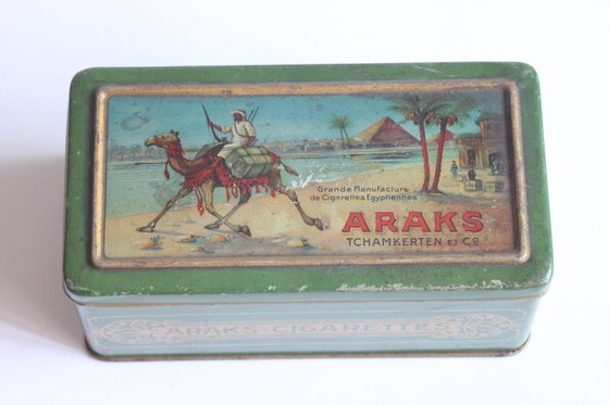 Image 1 of Anciennes boîtes à cigarettes Tchamkerten Araks, années 1900-1910.