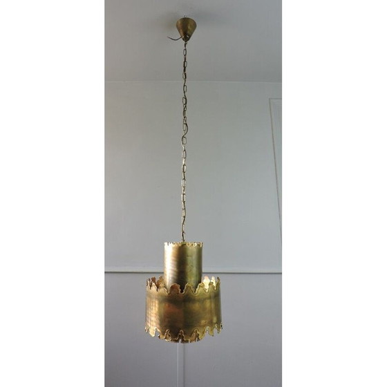 Image 1 of Scandinavian vintage brass pendant lamp by Holm Sorensen