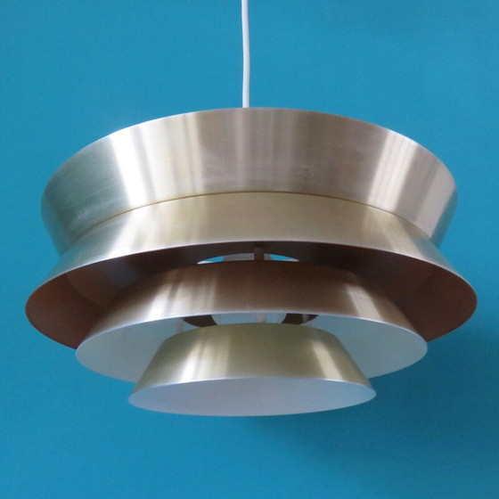 Image 1 of Vintage aluminum pendant lamp by Carl Thore, Sweden 1960