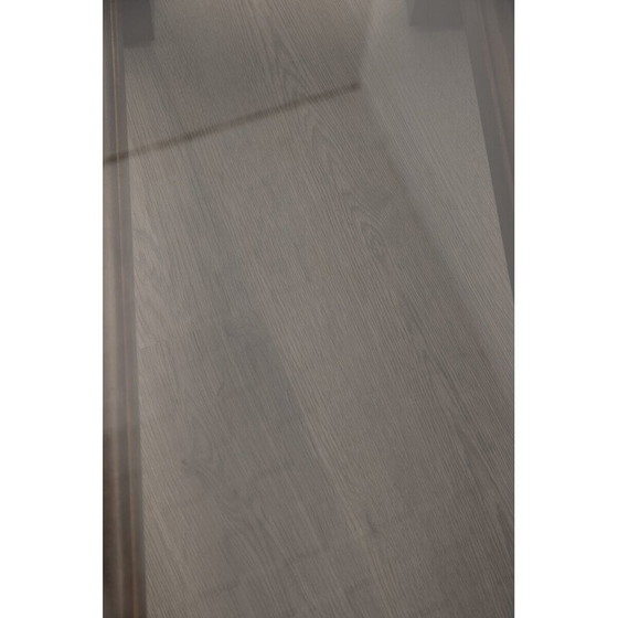 Image 1 of Vintage coffee table in walnut wood and smoked glass for Fontana Arte, 1960