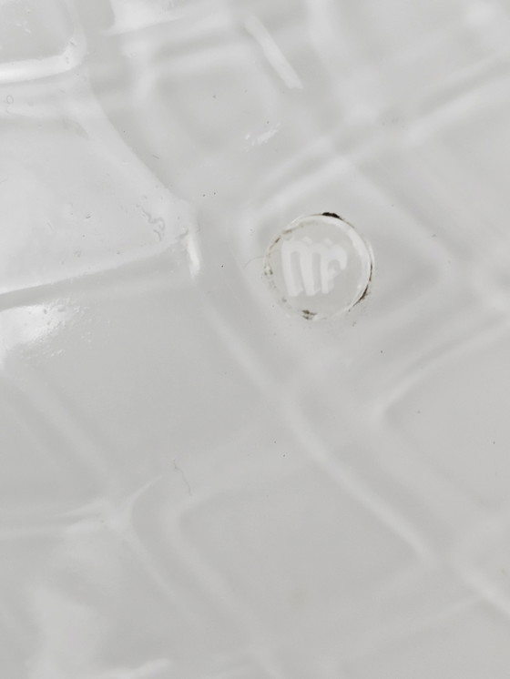 Image 1 of Lampada a sospensione vintage La Murrina in vetro con accento verde chiaro