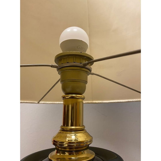 Image 1 of Vintage Italian black ceramic lamp by Cenacchi, Italy 1970