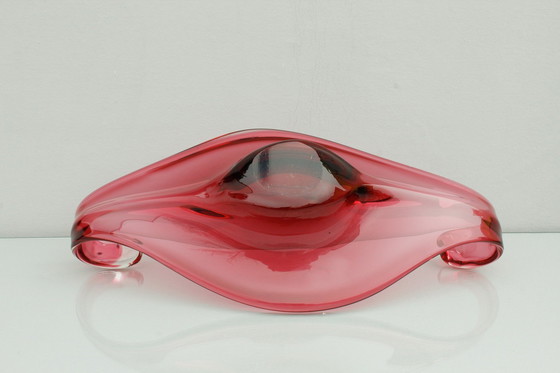 Image 1 of Grande ciotola in vetro di Murano, rosa, anni '60