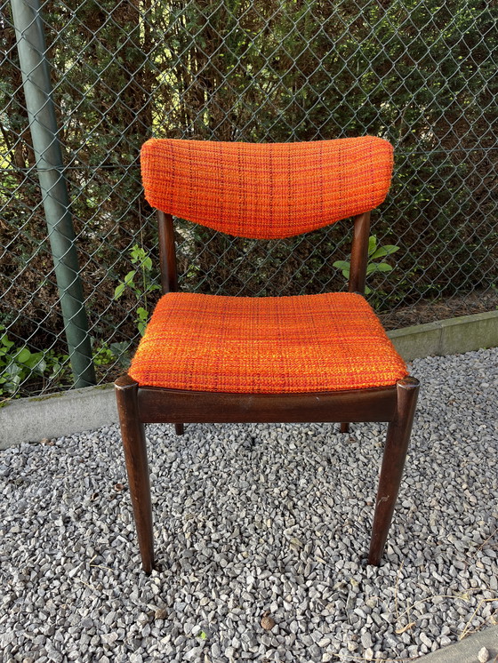 Image 1 of 4x Topform rosewood cowhorn dining chairs