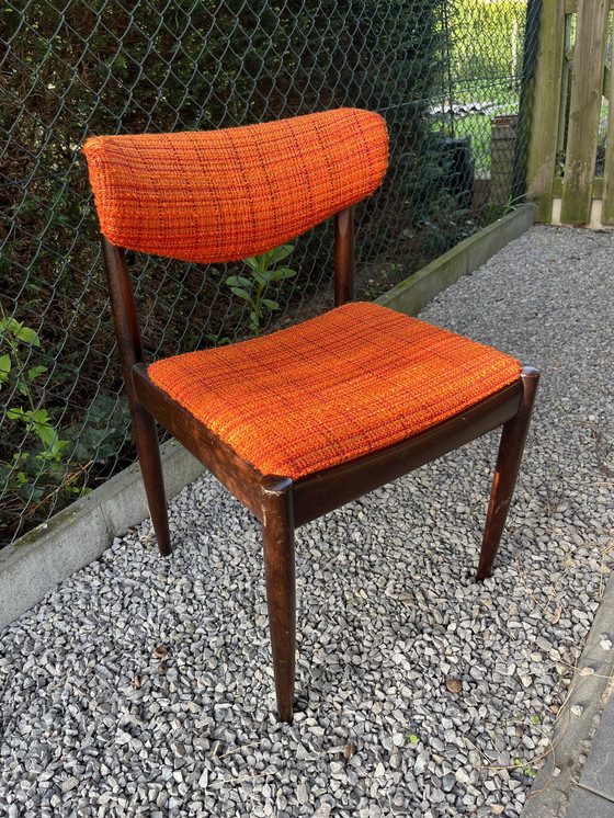 Image 1 of 4x Topform rosewood cowhorn dining chairs