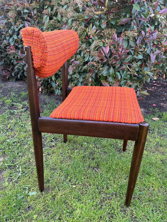 Image 1 of 4x Topform rosewood cowhorn dining chairs