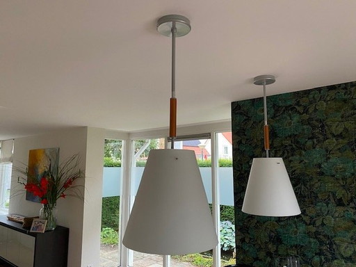 2 Stylish Lamps - Made Of Murano Glass