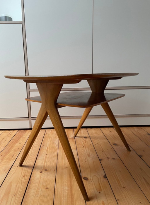 50s Walnut Side Table