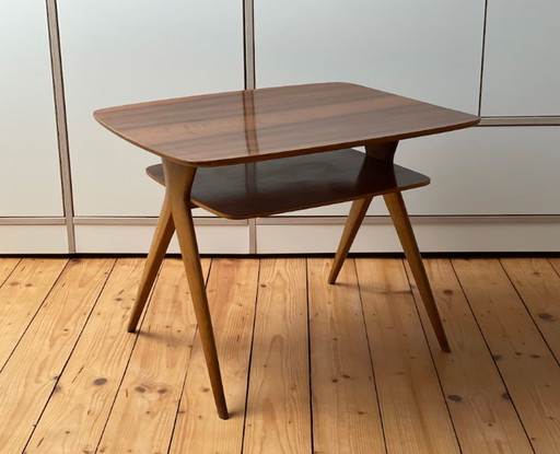 50s Walnut Side Table