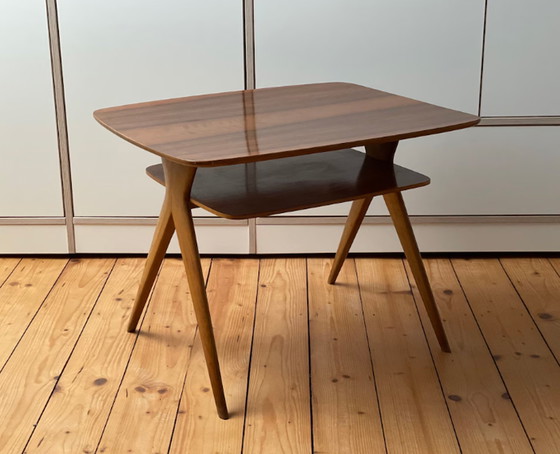 Image 1 of 50s Walnut Side Table