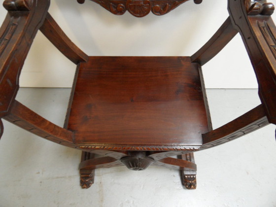 Image 1 of Antique armchair cross legged