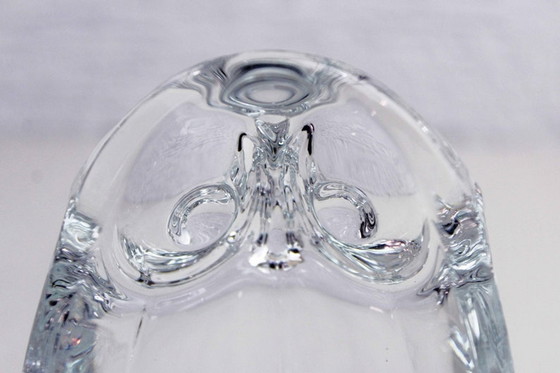 Image 1 of Sèvres crystal candle holder 1970, Owl Tealight Holder