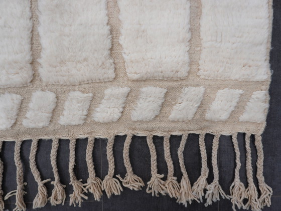 Image 1 of Berber rug - 292 cm x 200 cm - white wool