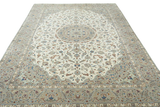 Hand-knotted Keshan oriental rug - 406 X 297 Cm