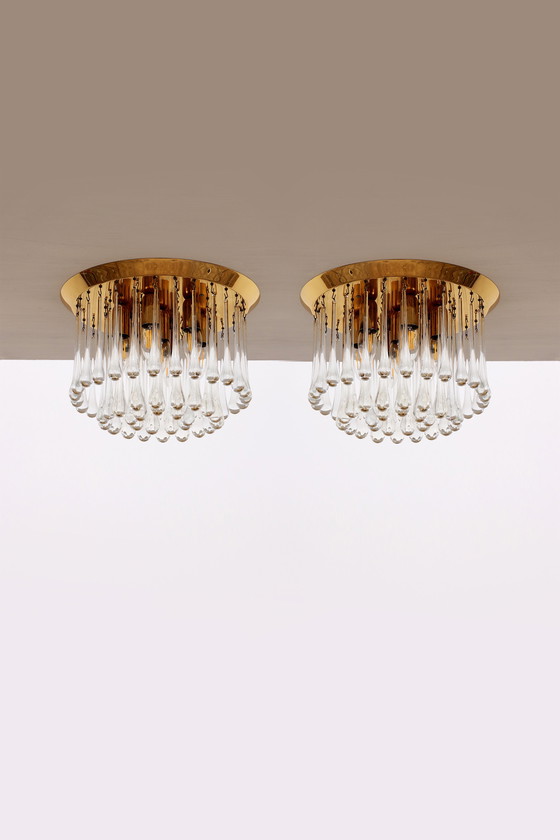 Image 1 of J. T. Kalmar Murano Regendrup pendant lamps, 1970 Austria