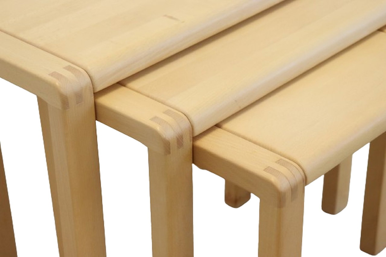 Salling stolefabrik nesting tables 'Aarsballe' vintage Salling stolefabrik nesting tables 'Aarsballe' vintage