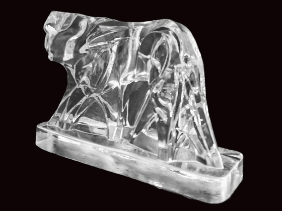 Image 1 of Baccarat - Art Deco Panther By George Chevalier