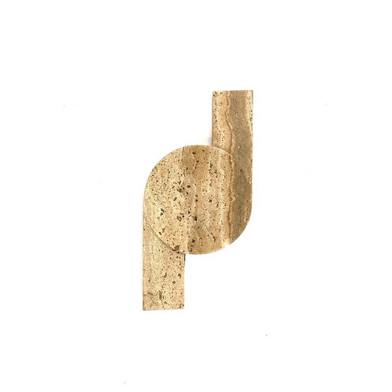 Image 1 of Vintage travertine ashtray for Cerri Nestore, Italy 1970