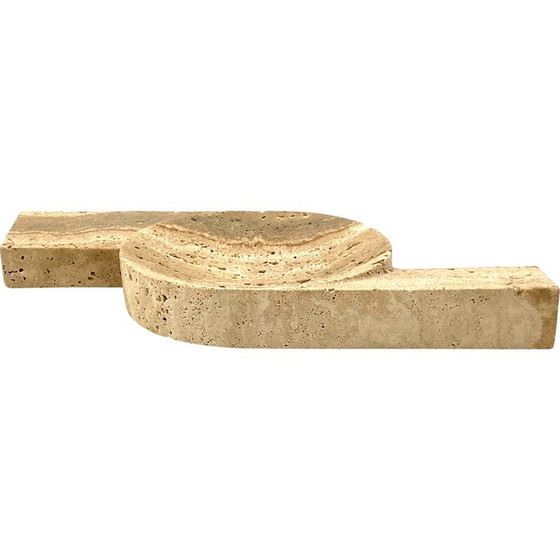 Image 1 of Vintage travertine ashtray for Cerri Nestore, Italy 1970
