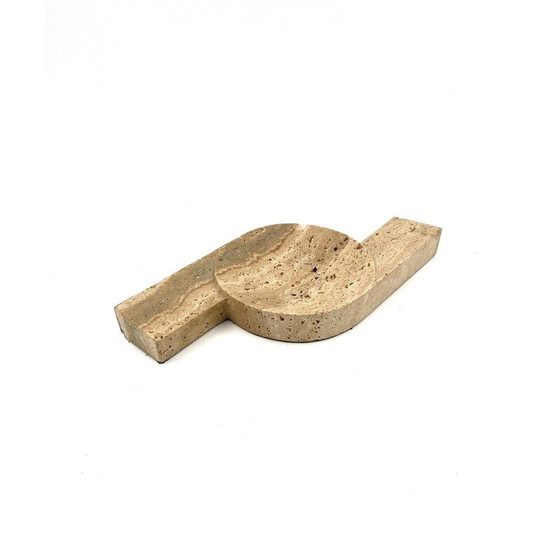 Image 1 of Vintage travertine ashtray for Cerri Nestore, Italy 1970