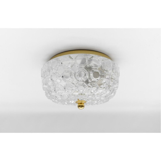 Image 1 of Vintage glass ceiling lamp for Limburg, Germany 1960