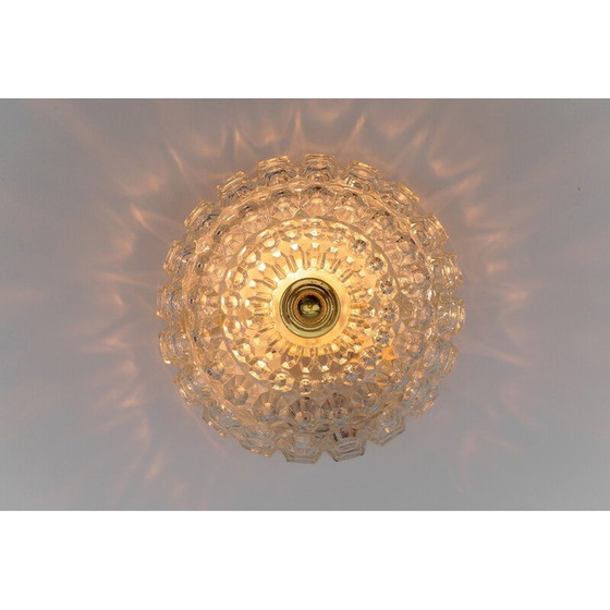 Image 1 of Vintage glass ceiling lamp for Limburg, Germany 1960