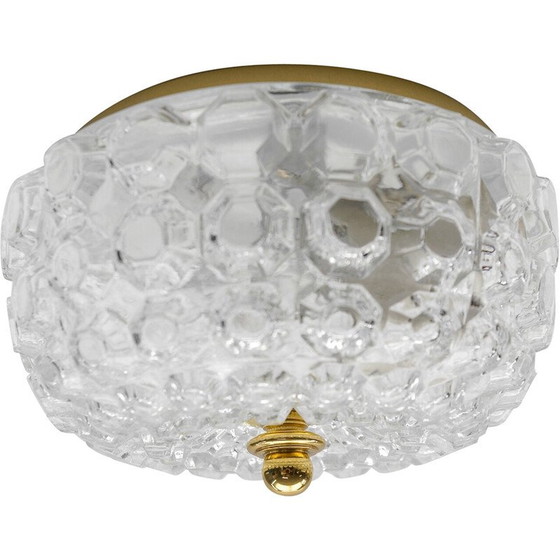Image 1 of Vintage glass ceiling lamp for Limburg, Germany 1960