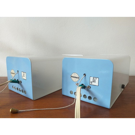 Image 1 of Pair of vintage sconces or table lamps, 1970