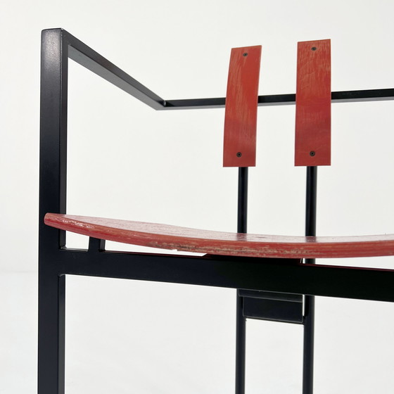 Image 1 of Black & Red Postmodern Trix Chair By Karl Friedrich Förster, 1980S