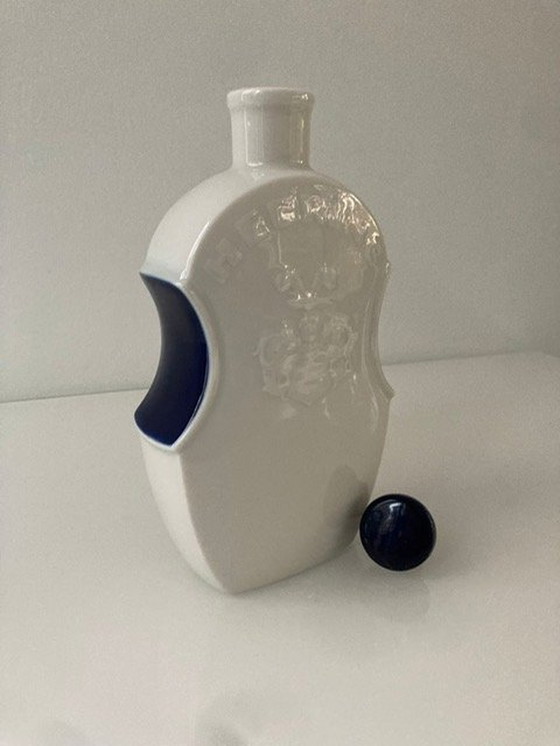 Image 1 of Rare Violin-Shaped Royal Copenhagen Heering Bottle With Stopper