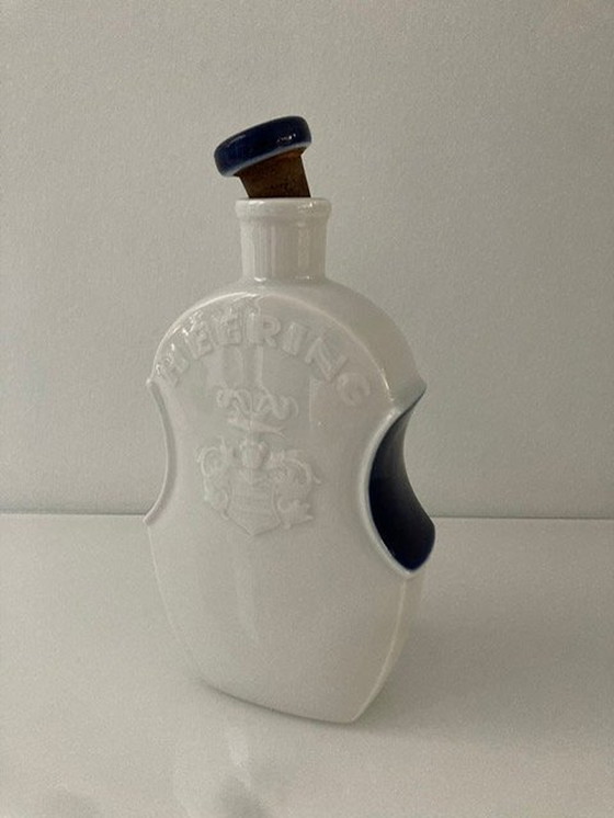 Image 1 of Rare Violin-Shaped Royal Copenhagen Heering Bottle With Stopper