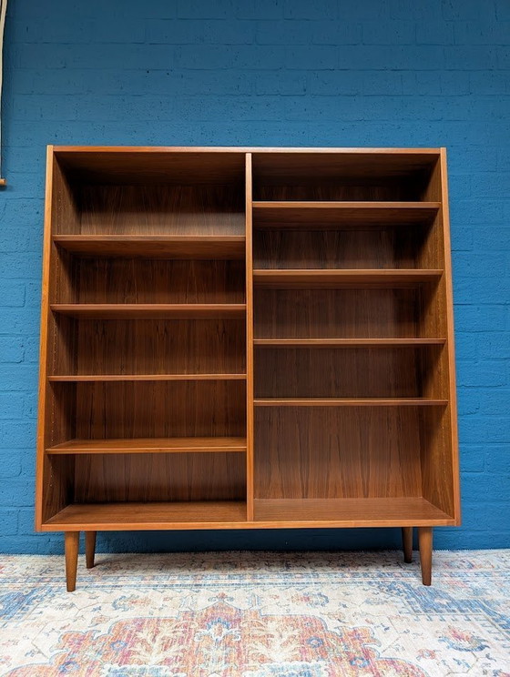 Image 1 of Vintage Large Bookcase, Hundevad, Danish Design From The Sixties