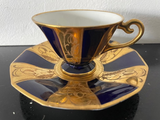 Image 1 of 3x Art Deco mocha cups