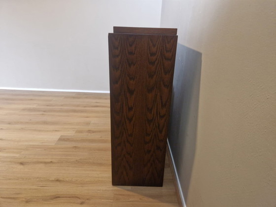Image 1 of Brutalist Bar Cabinet - Vintage - 80'S - Dark brown - Wood