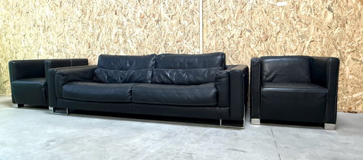 Violino Design Sofa With Two Armchairs