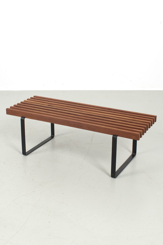 Image 1 of Vintage slatted bench