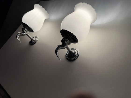 Image 1 of 2 lampade da parete vintage