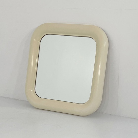 Image 1 of Cream Delfo Mirror By Sergio Mazza For Artemide, 1960S