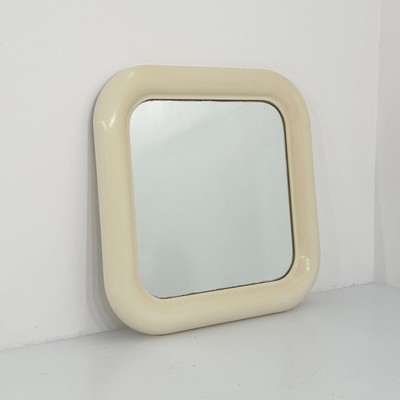 Image 1 of Cream Delfo Mirror By Sergio Mazza For Artemide, 1960S