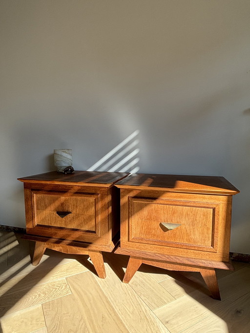 Vintage Teak Nightstands - Set of 2