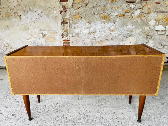 Image 1 of Credenza in noce fiammato, metà secolo, anni '60