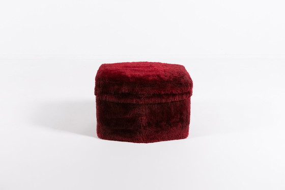 Image 1 of Pouf/tabouret vintage Teddy des années 1960, Italie